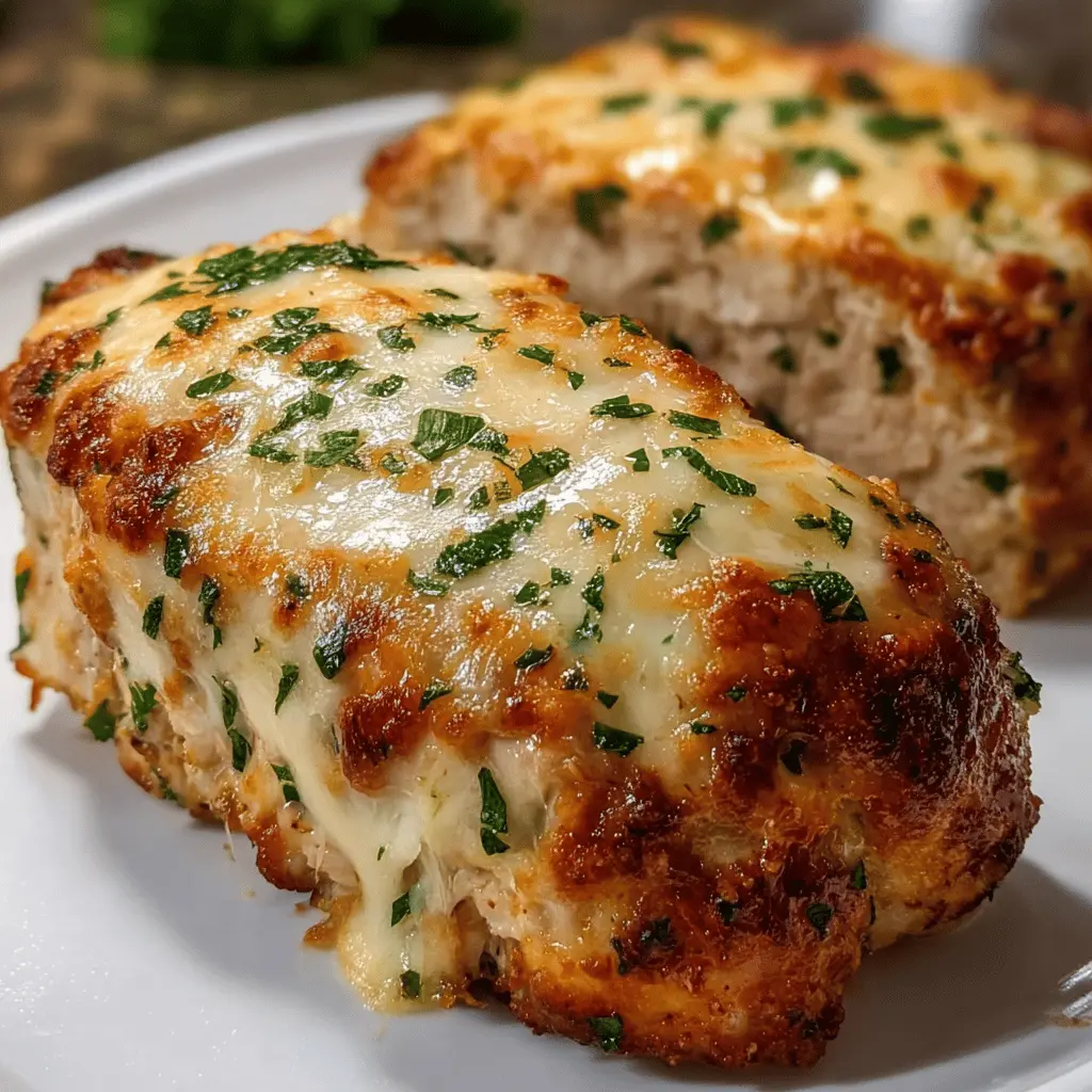 Garlic Parmesan Chicken Meatloaf Recipe