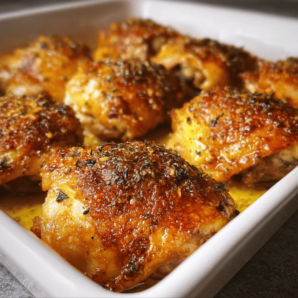 Easy 30-Minute Oven Baked Chicken Thighs
