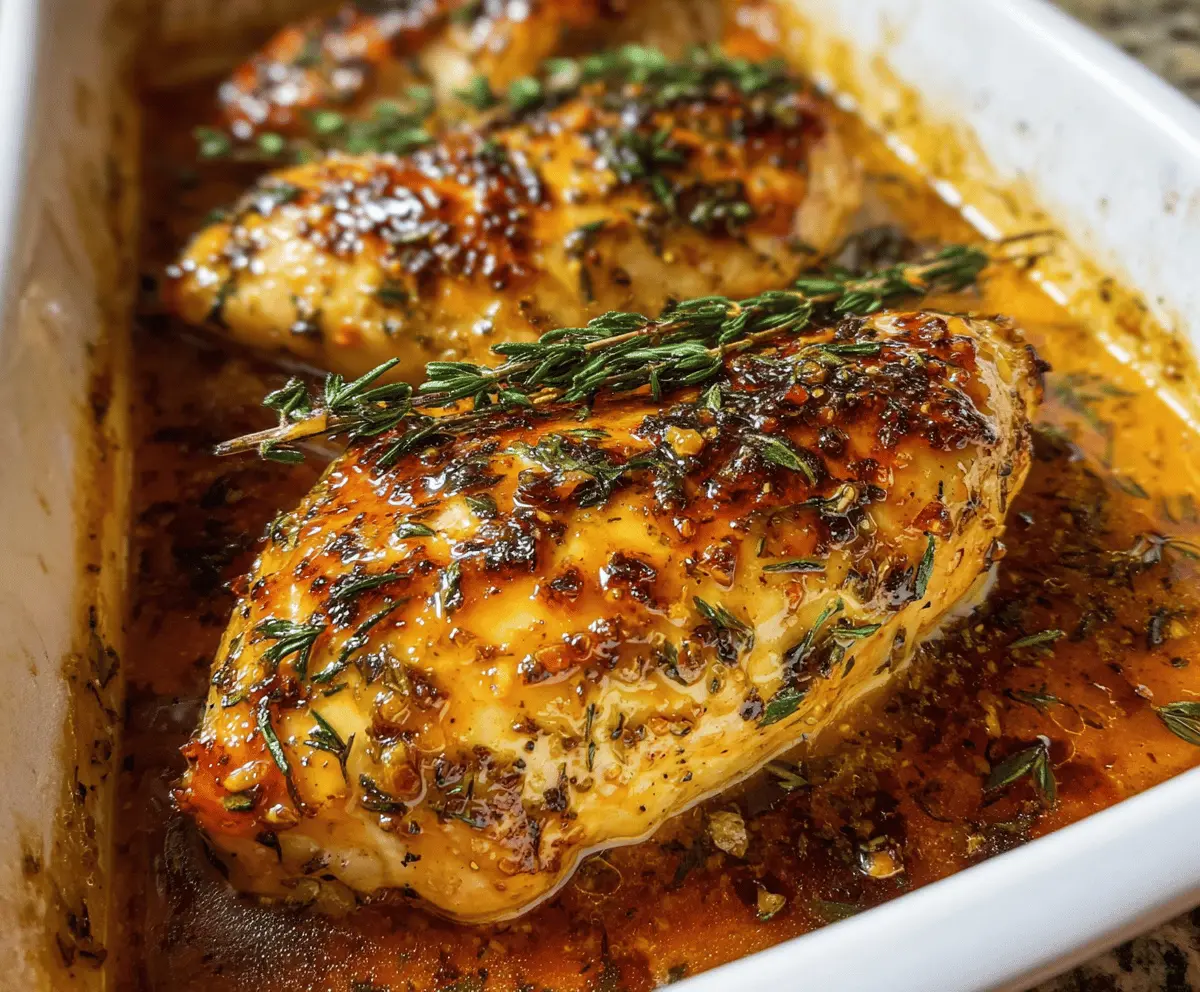Easy Baked Honey Dijon Chicken Recipe