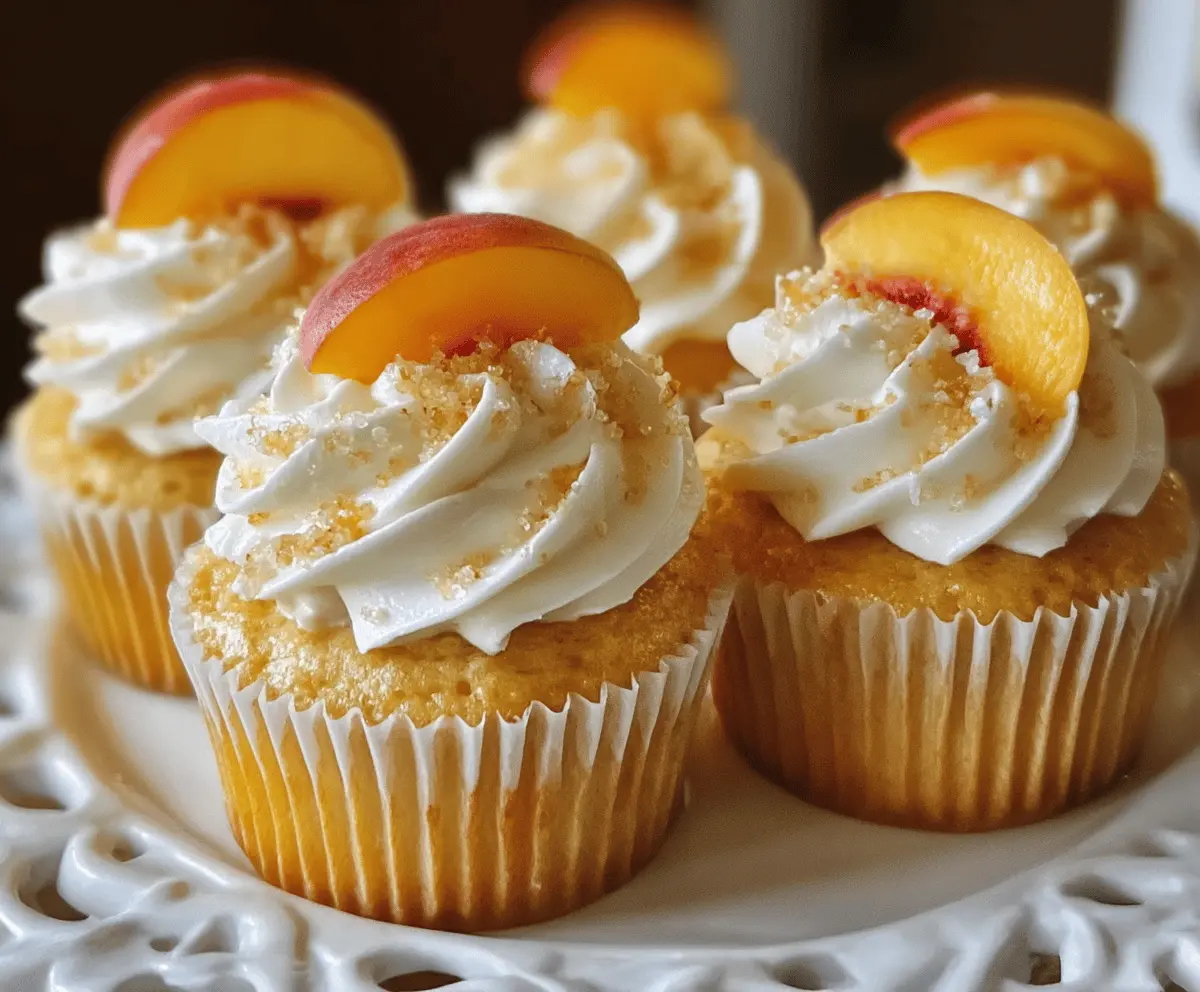 Honey Peach Cream Cheese Cupcakes Recipe
