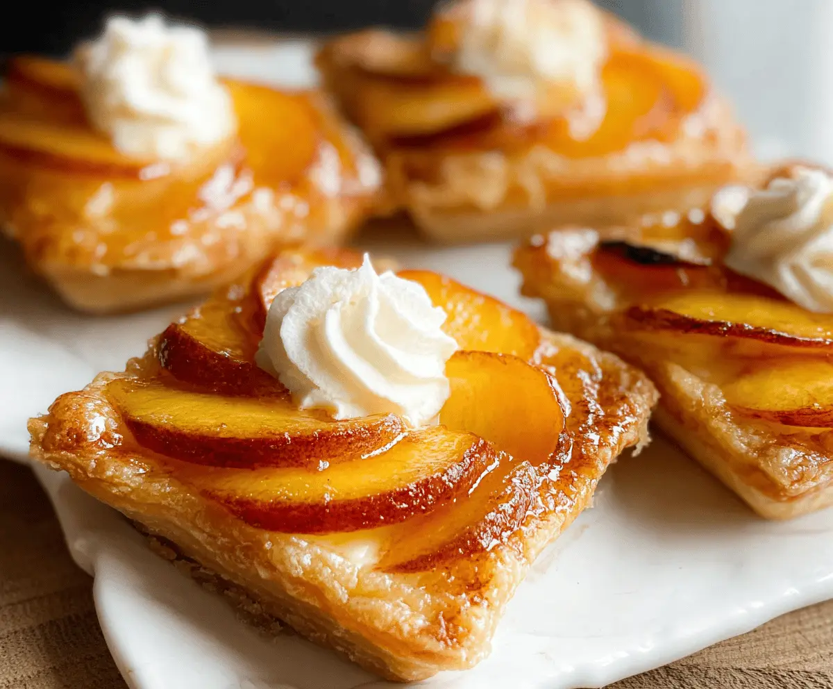 Easy Mini Peach and Cream Cheese Tarts Recipe