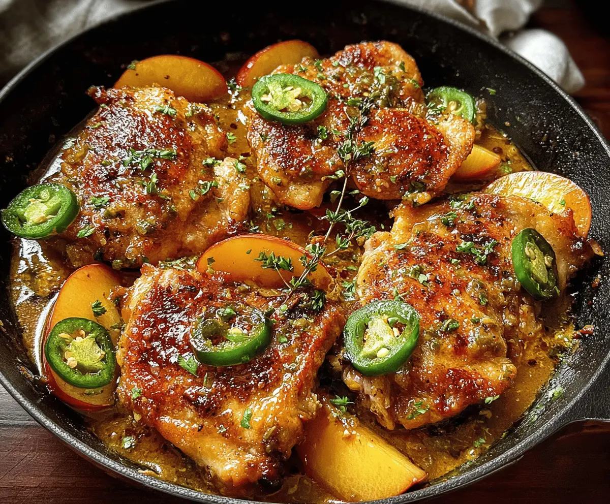 Spicy Jalapeno Peach Chicken Recipe