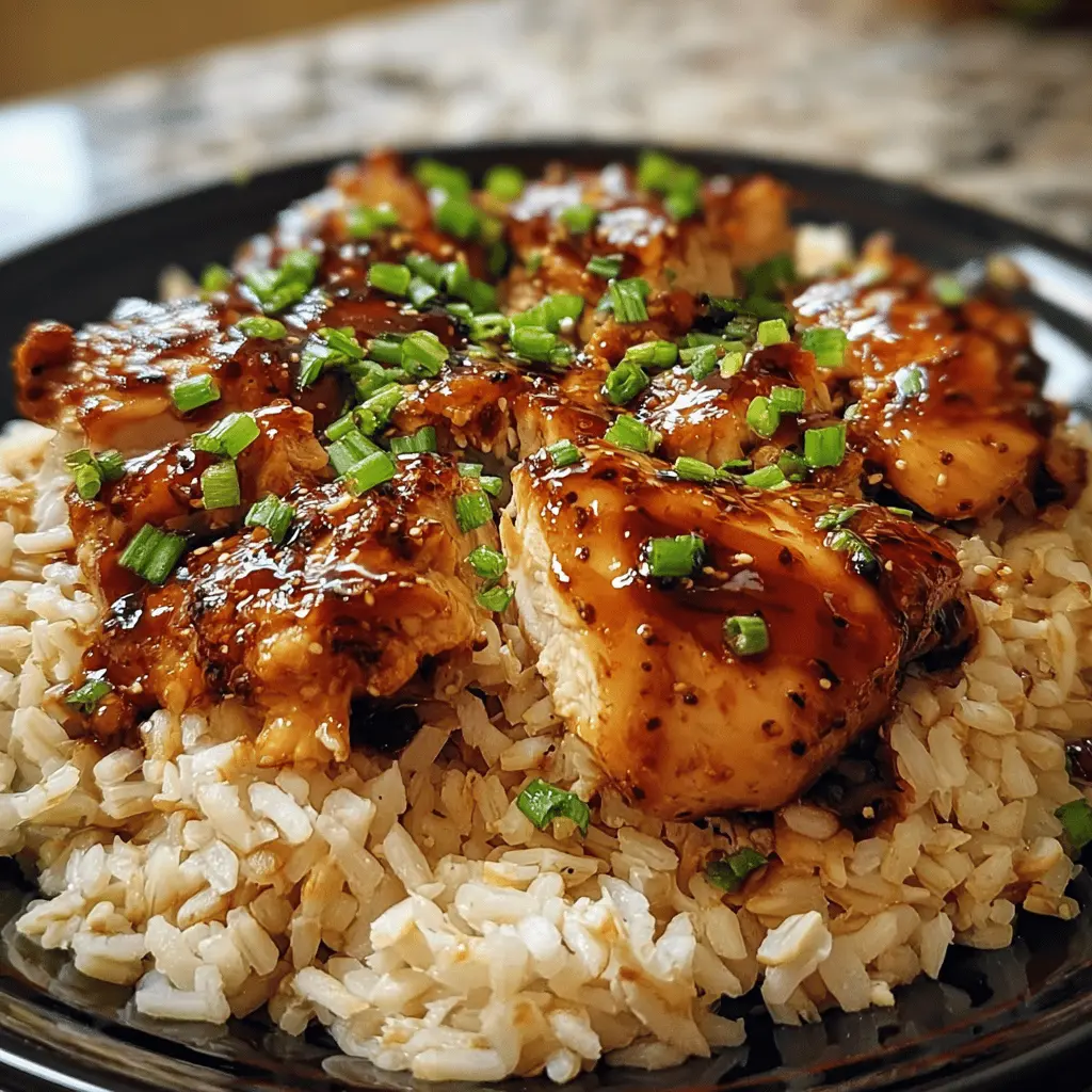 Easy One-Pan Honey BBQ Chicken and Rice