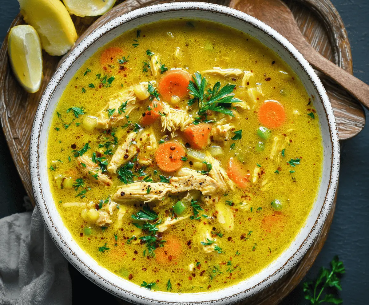 Anti Inflammatory Turmeric Chicken Soup