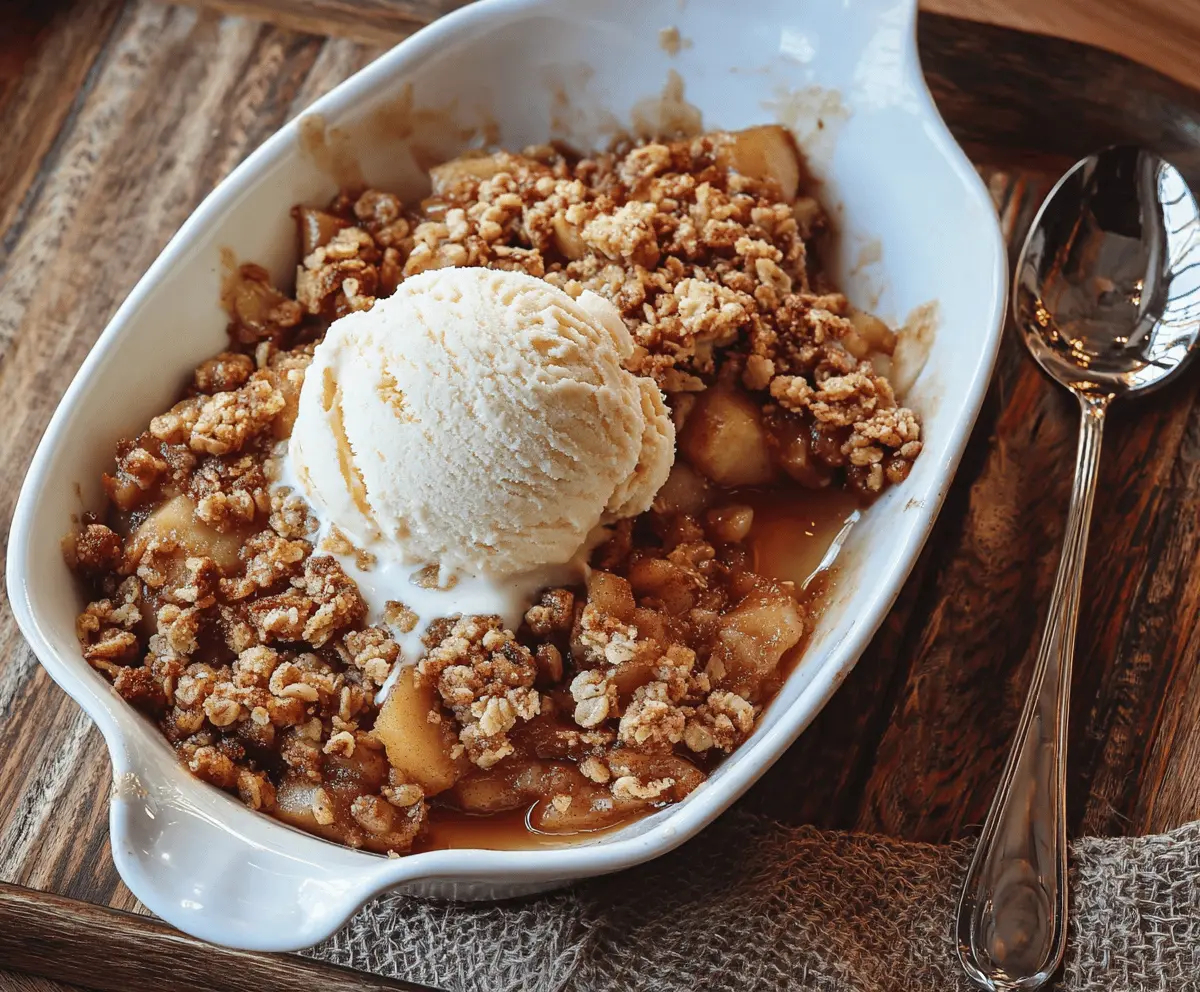 Bourbon Apple Crisp