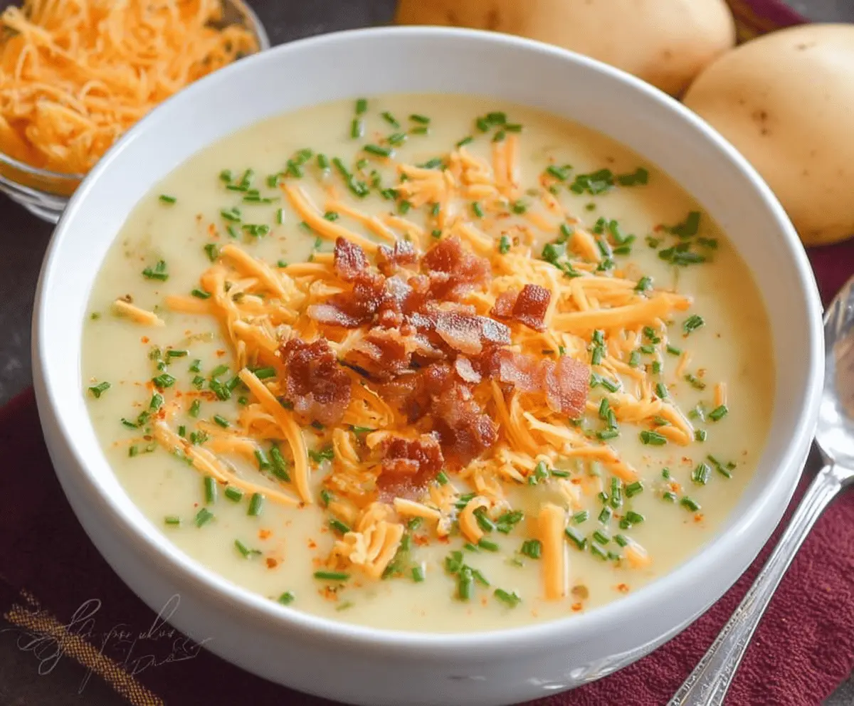 Cheddar Potato Soup