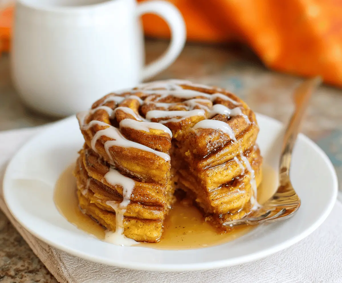 Cinnamon Swirl Pumpkin Pancakes