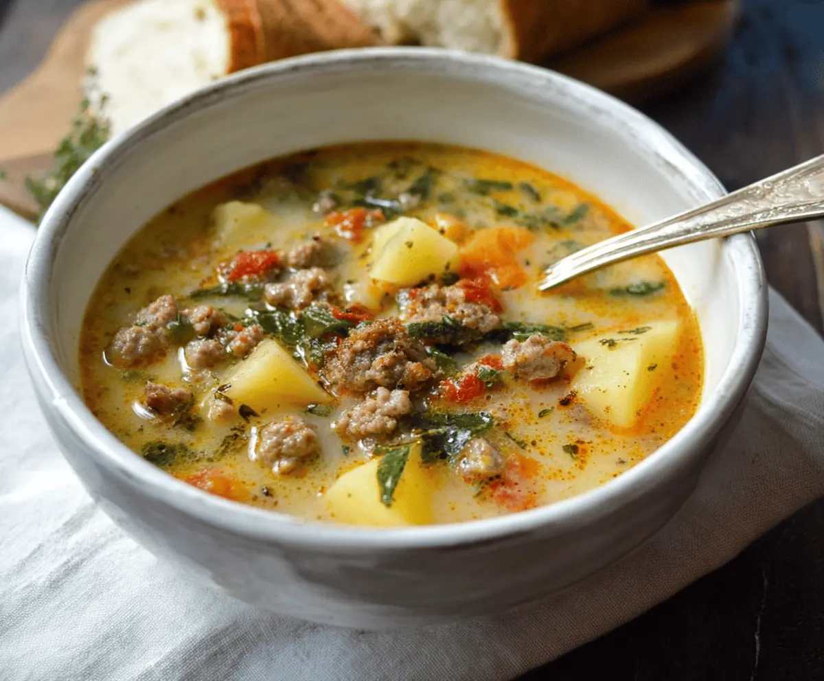 Cozy Italian Sausage and Potato Soup
