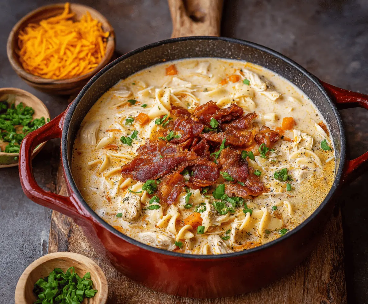 Crack Chicken Noodle Soup