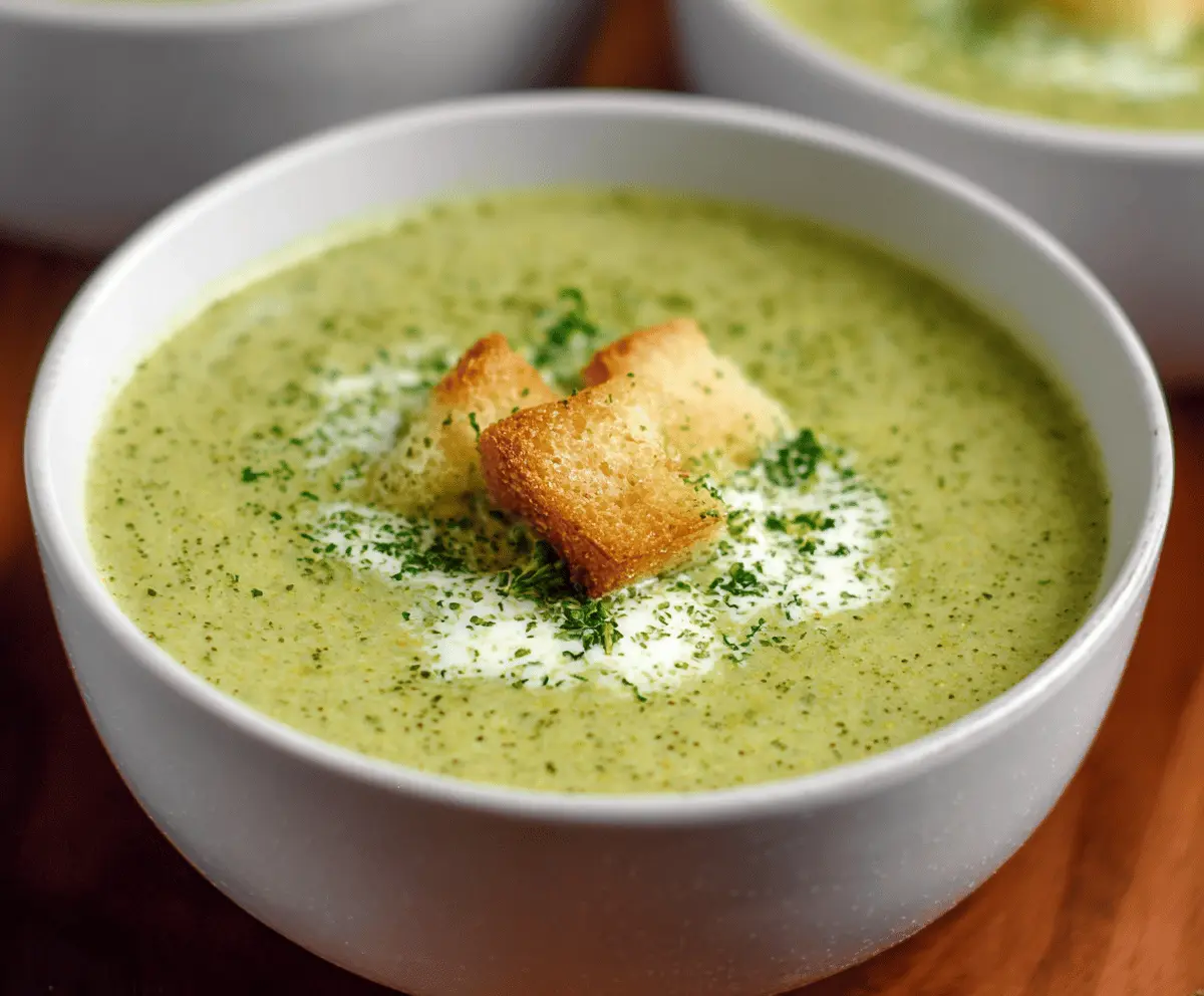 Cream of Broccoli Soup