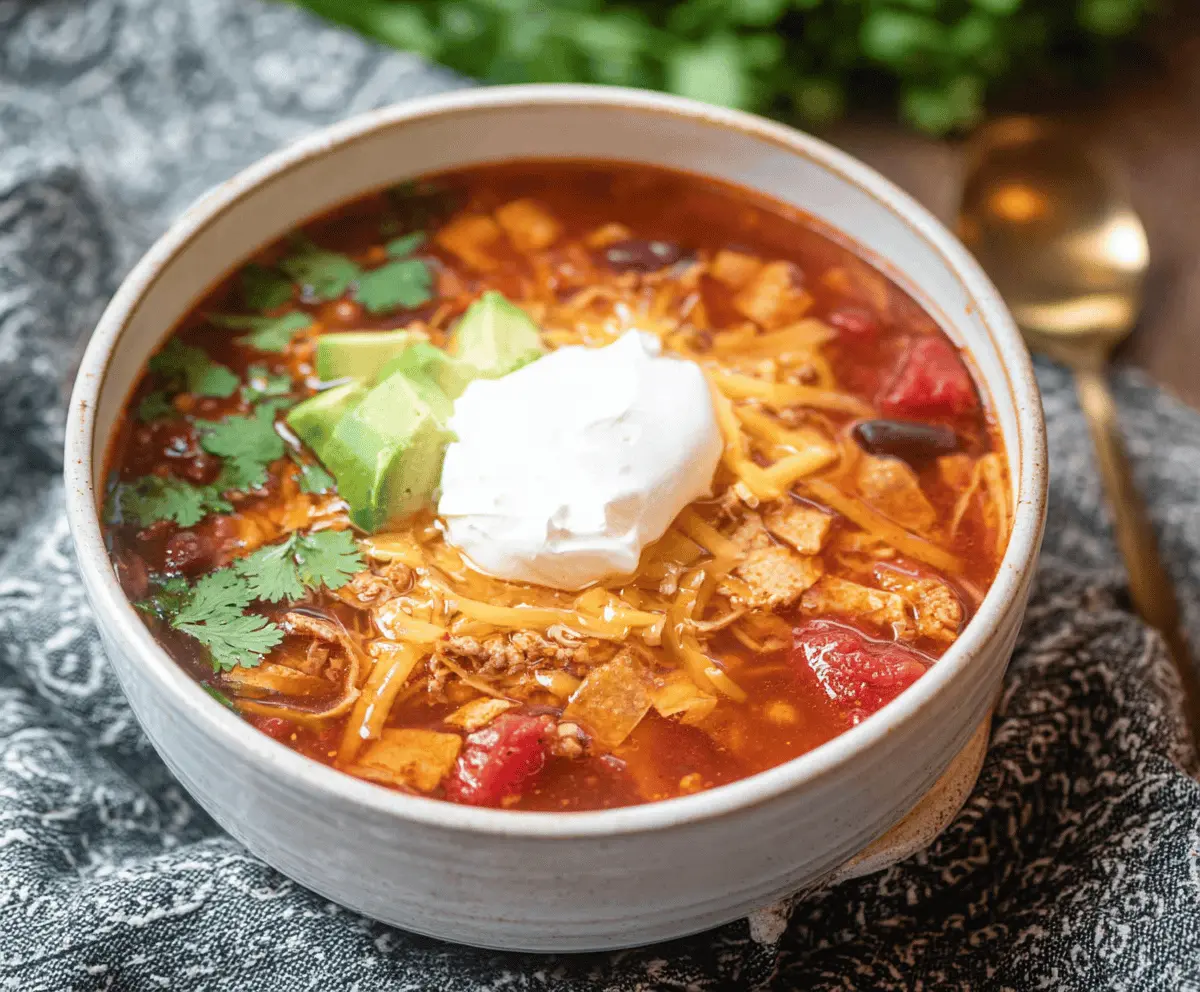 Instant Pot Loaded Taco Soup