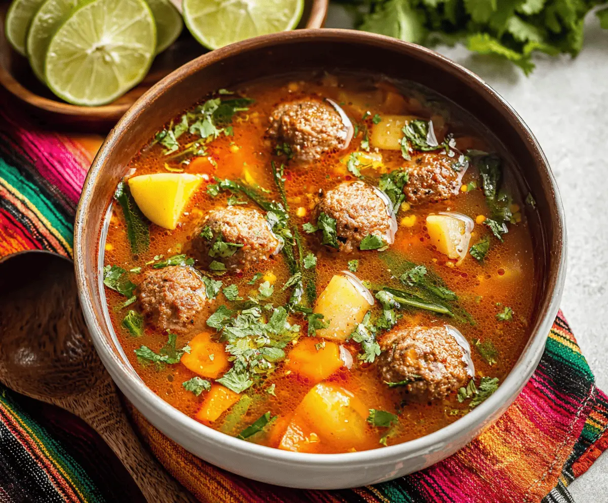 Mexican Albondigas Soup