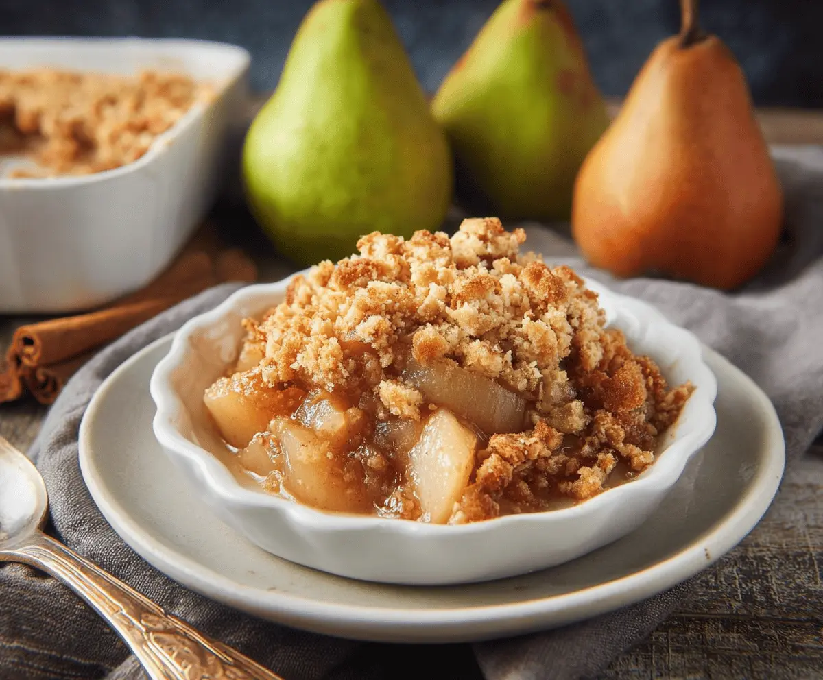Pear Crumble
