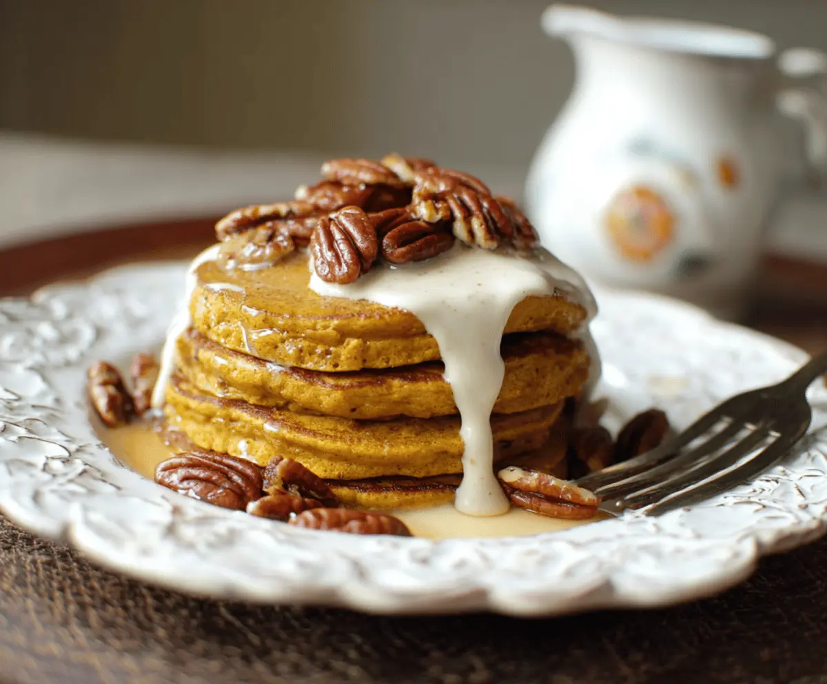 Pumpkin Cream Cheese Pancakes