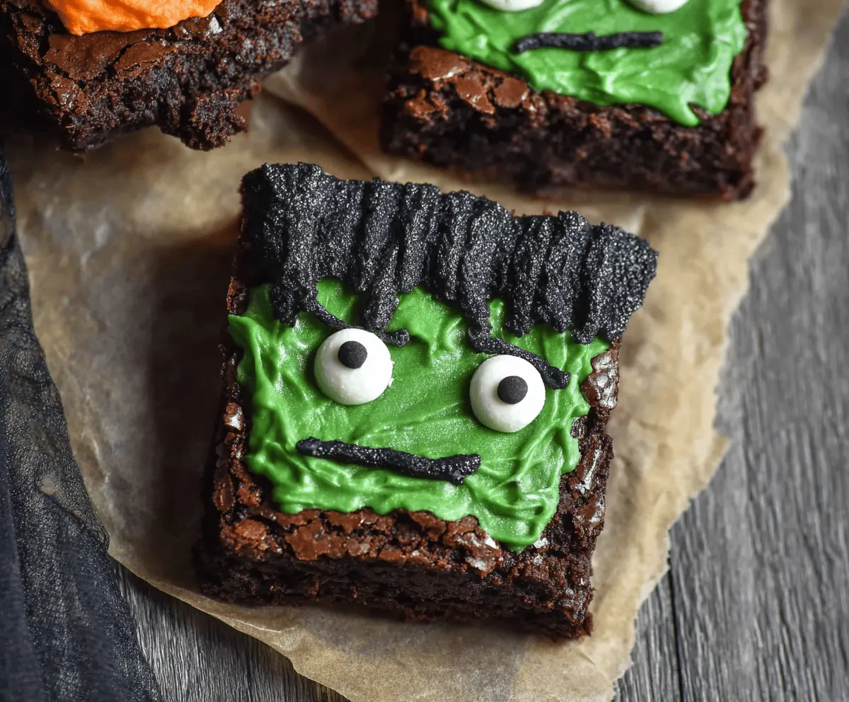 Frankenstein Brownies