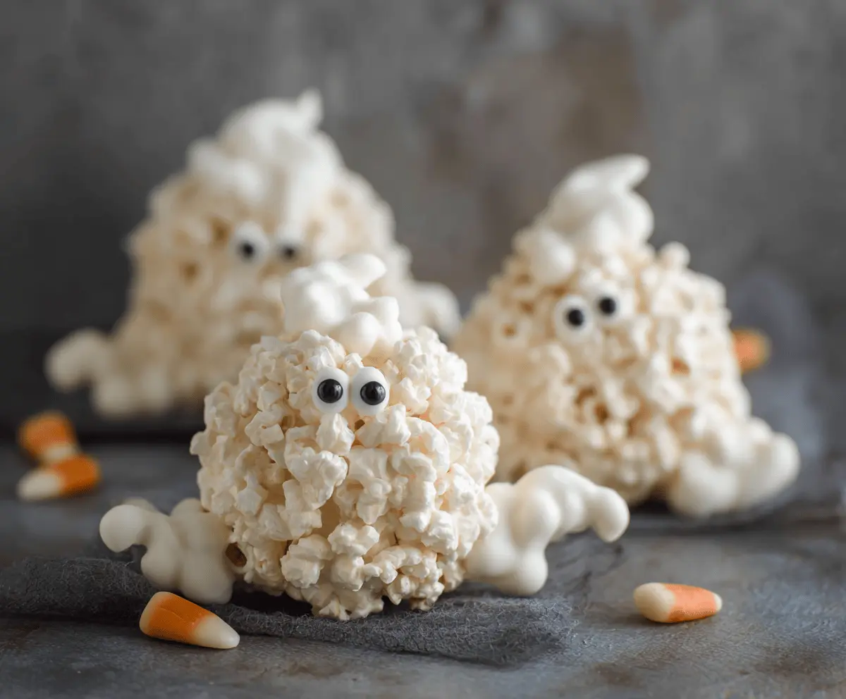 Ghost Popcorn Balls