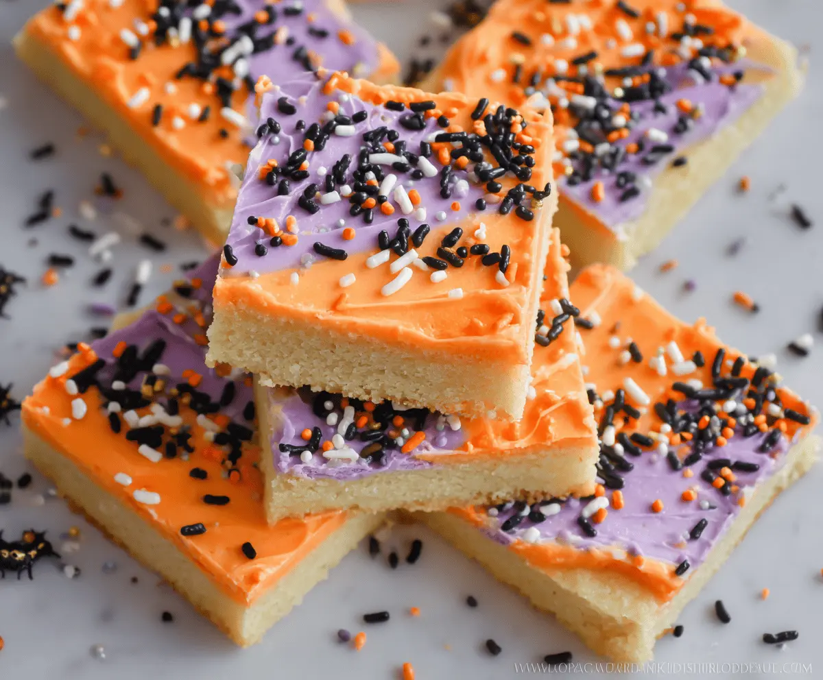 Halloween Sugar Cookie Bars