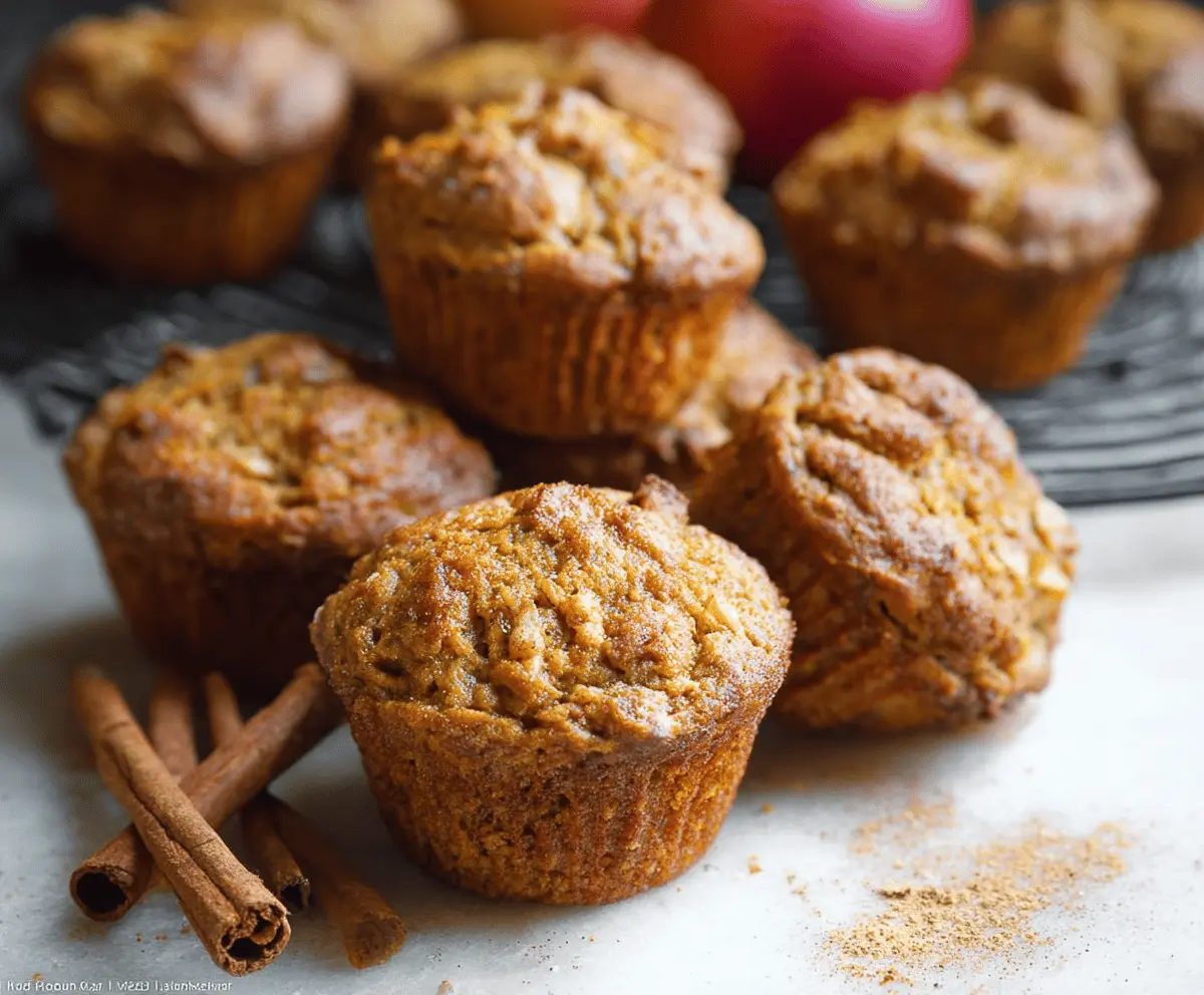 Pumpkin Apple Cinnamon Muffins