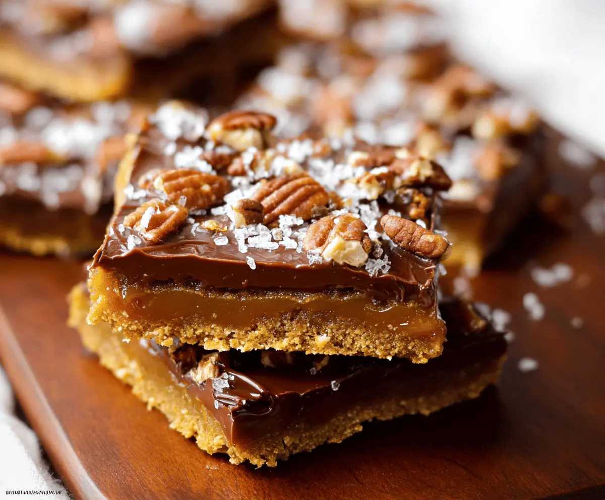 Delicious Pumpkin Toffee Bars topped with caramelized toffee and whipped cream, perfect for fall desserts