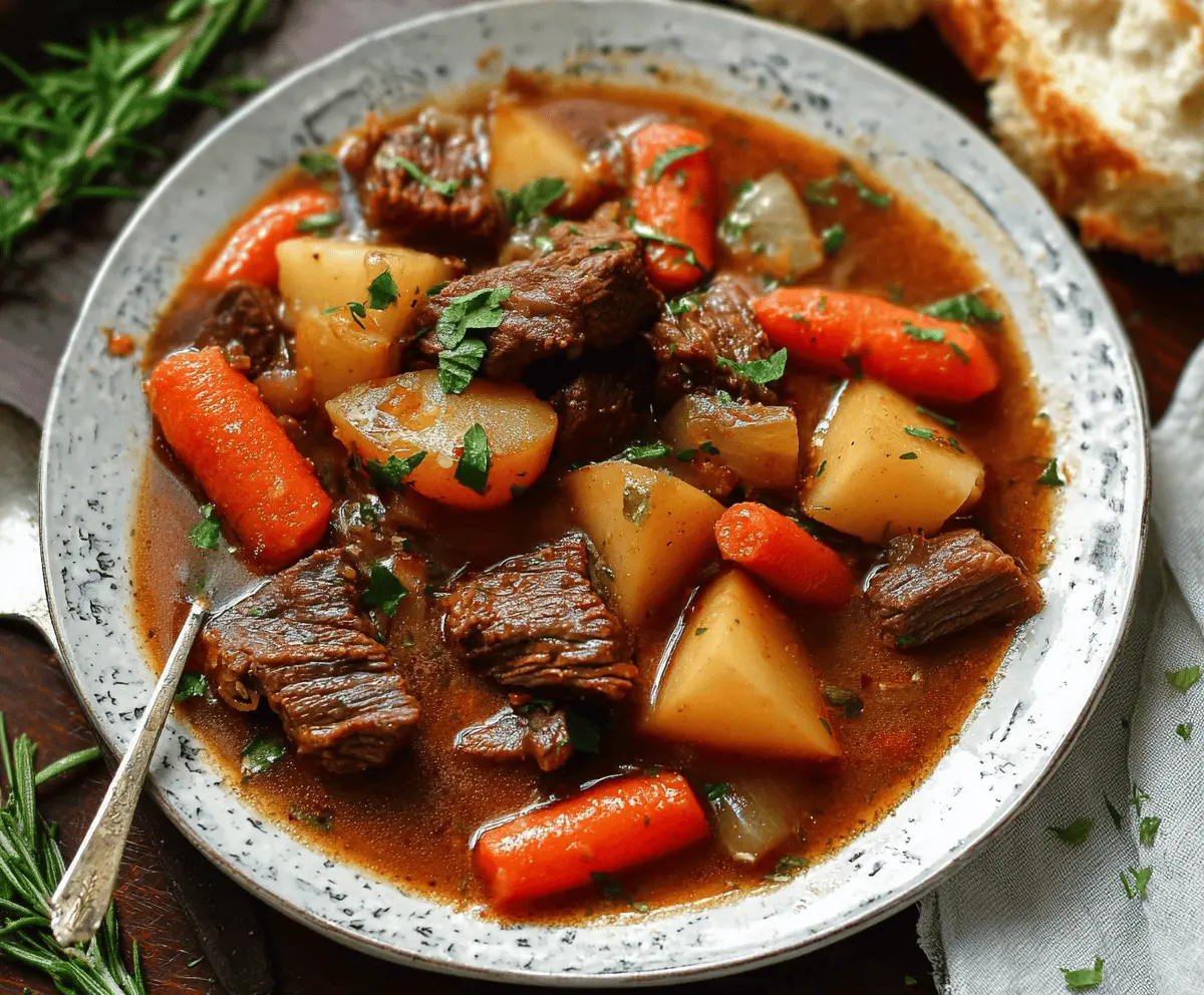 Slow Cooker Beef Stew with Vegetables