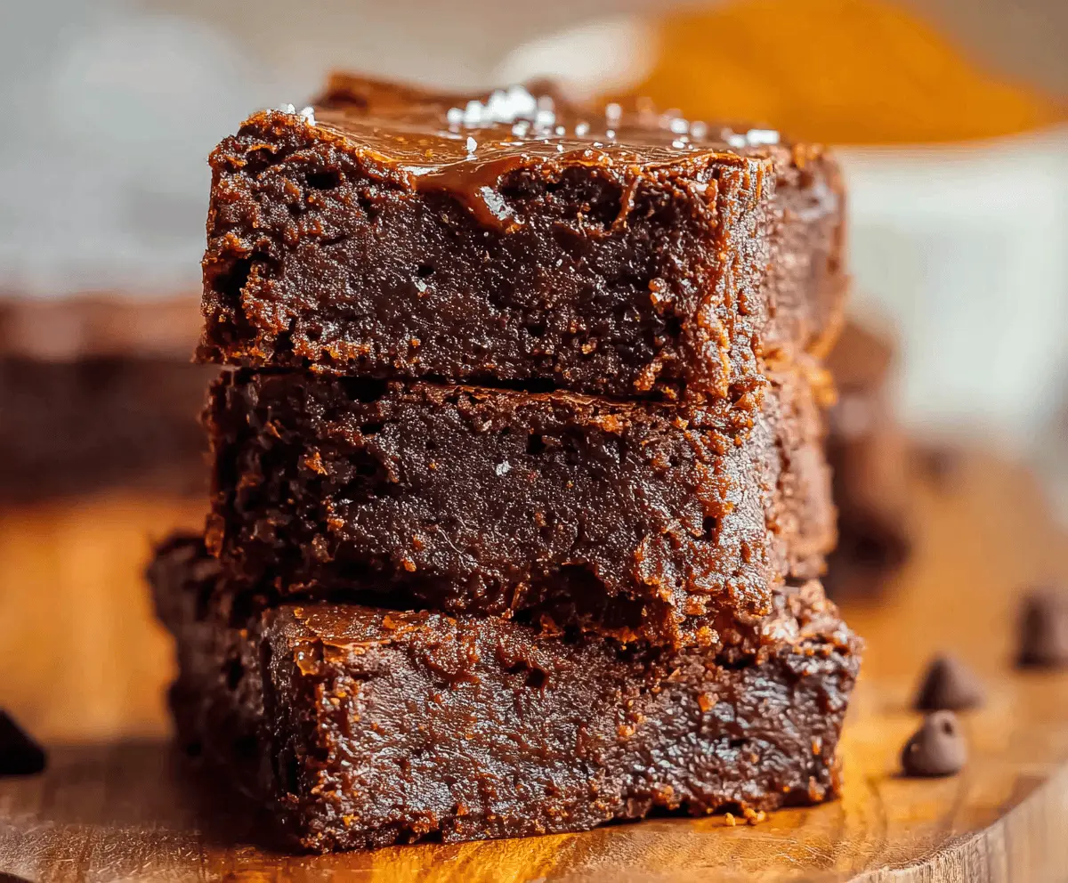 Delicious homemade sweet potato brownies with rich chocolate flavor and healthy ingredients.