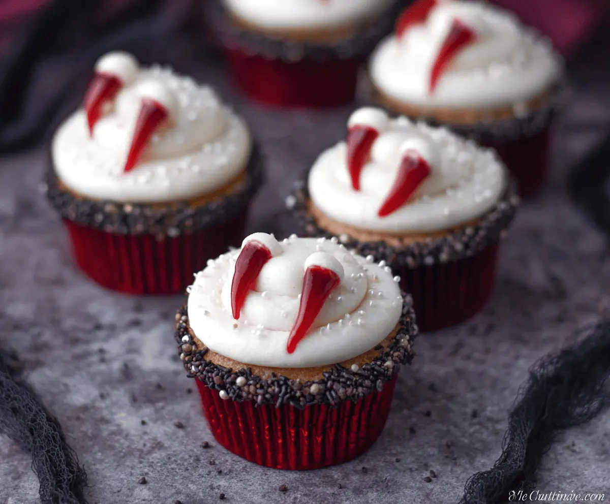 Vampire Bite Cupcakes