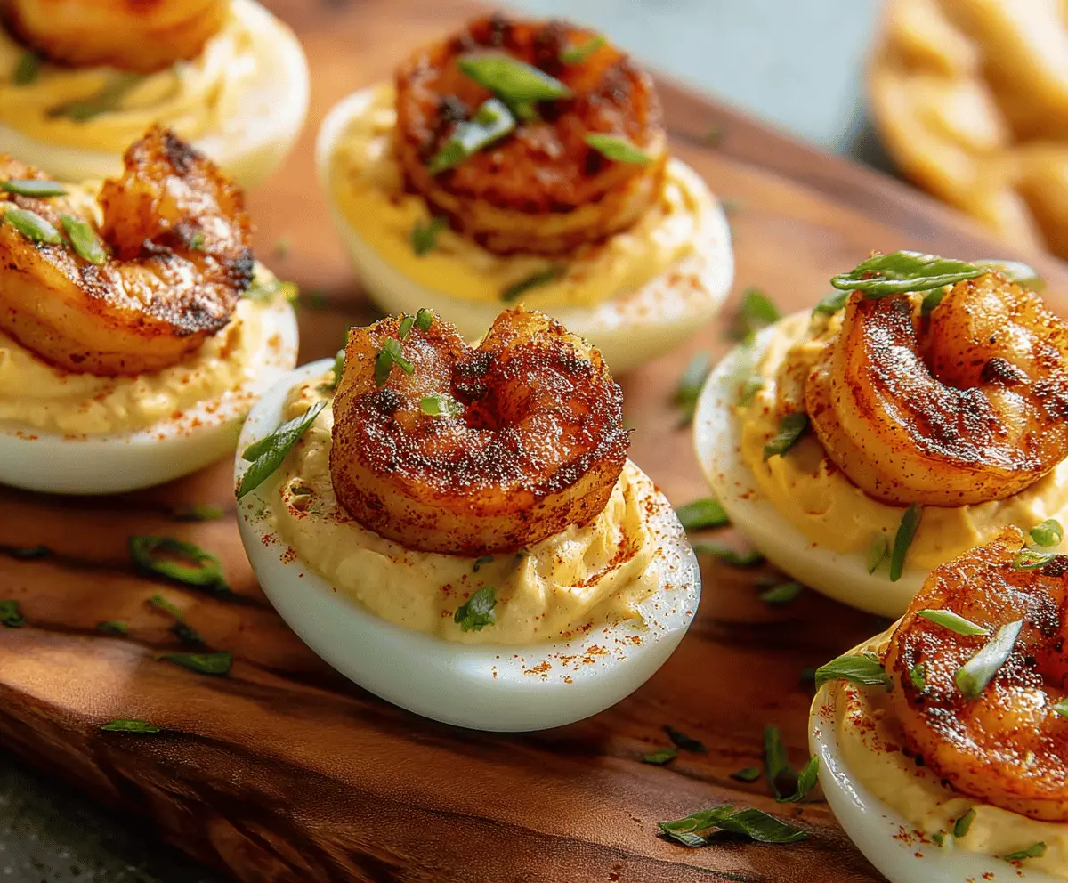 Cajun Shrimp Deviled Eggs