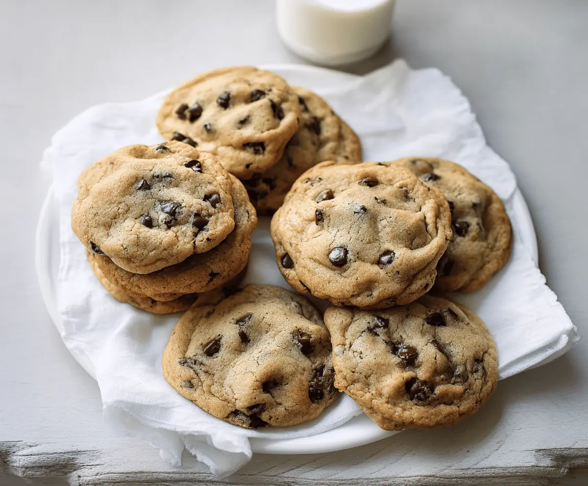 Joanna Gaines Chocolate Chip Cookies fresh out of the oven with gooey chocolate chips