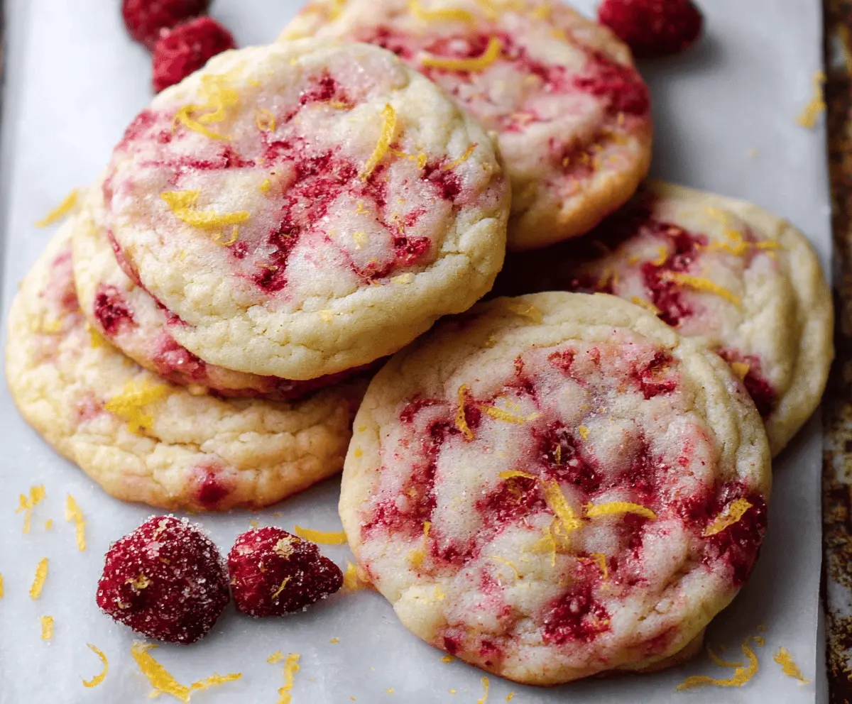 Lemonade Raspberry Cookies