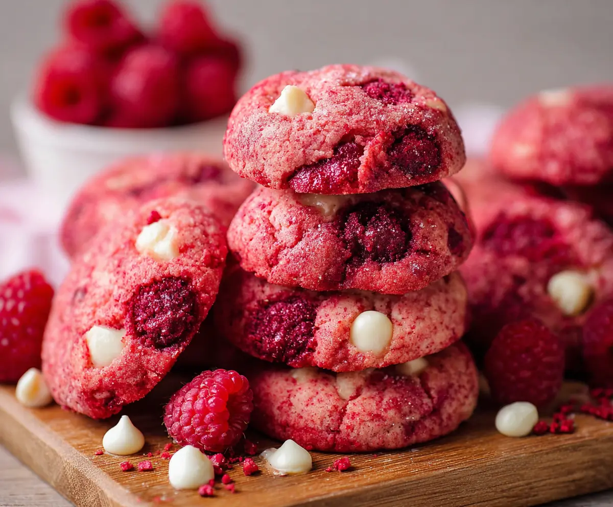 Moist Raspberry Cookies