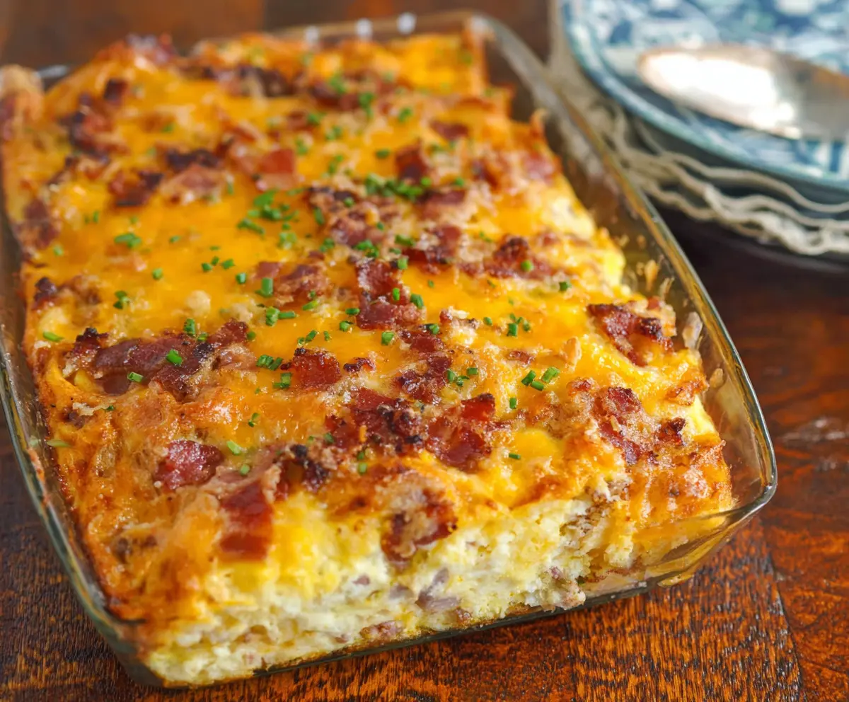 Cheesy Amish Breakfast Casserole