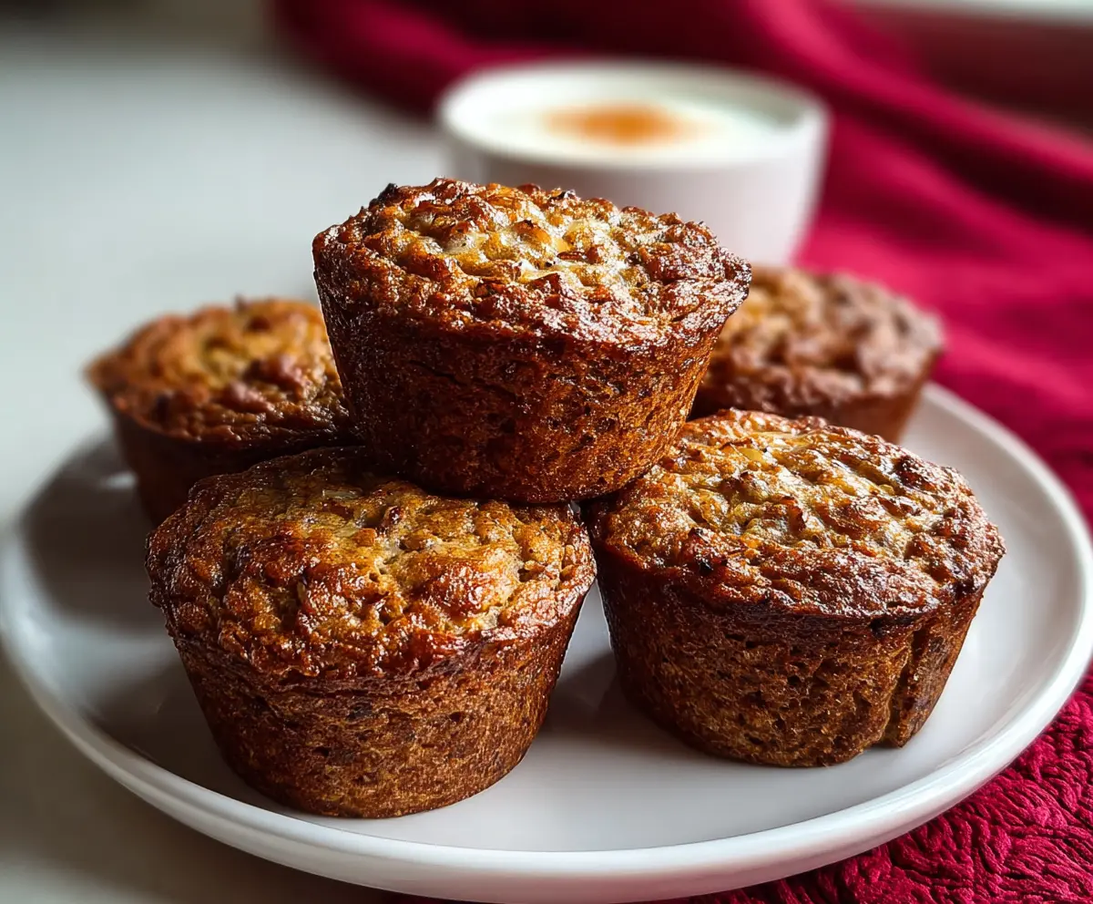 Gingerbread Cottage Cheese Breakfast Muffins with warm spices and a festive look.