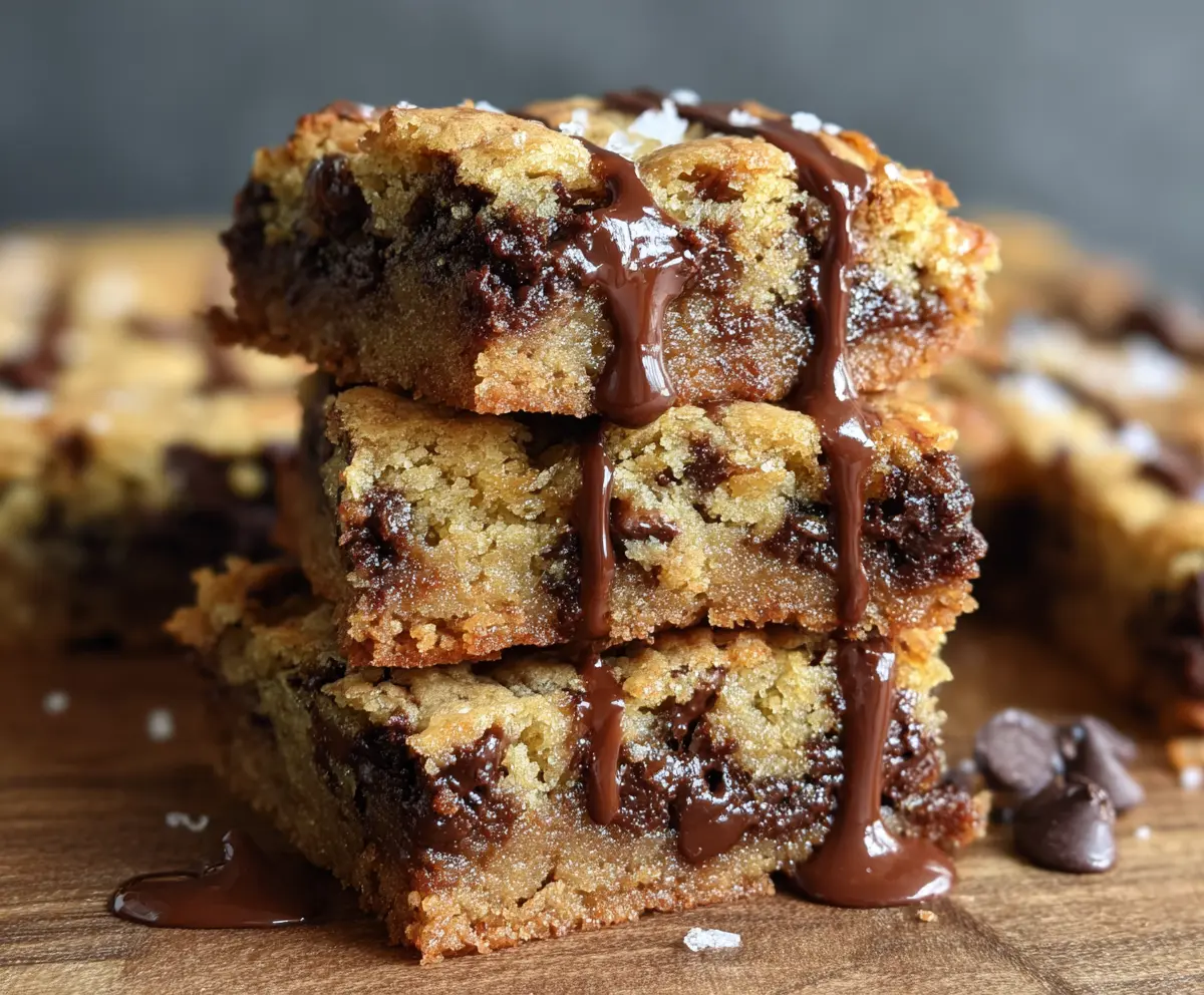 Delicious Chocolate Chip Sourdough Cookie Bars with gooey chocolate chips and a golden crust, perfect for dessert lovers.