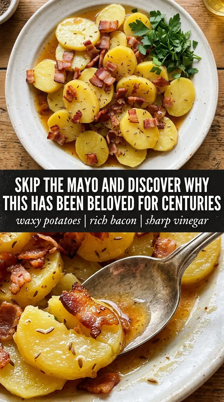 Authentic German Potato Salad warm tangy bacon