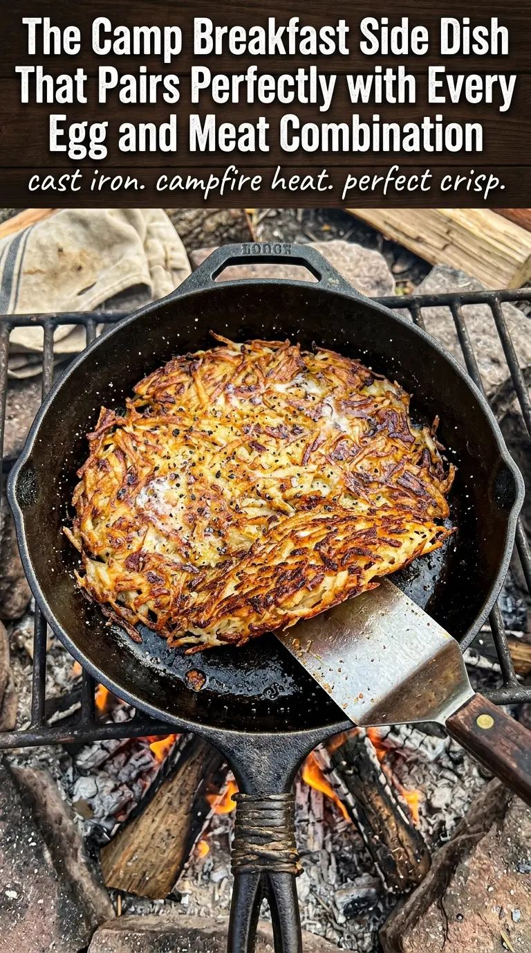 Crispy golden hash browns cooked