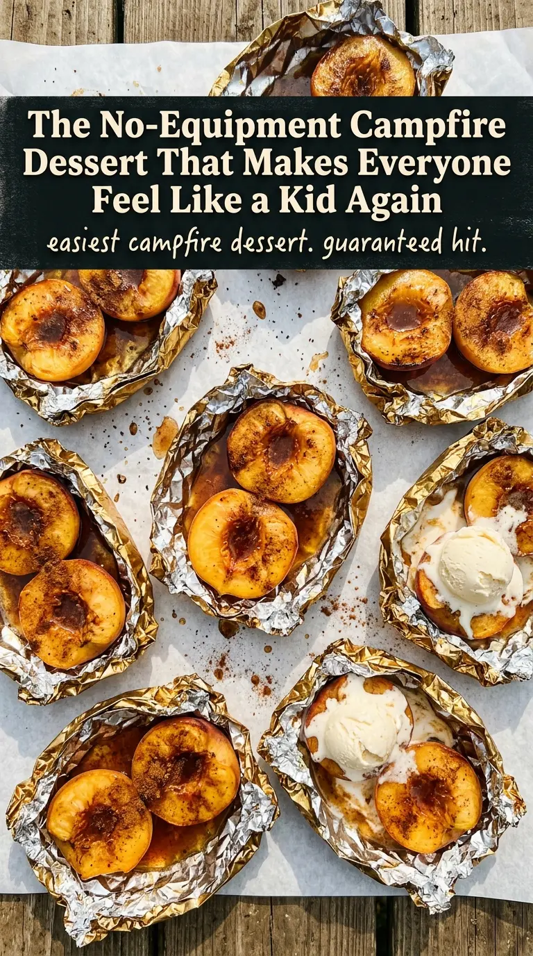 Campfire Peachies peach pie iron dessert golden toasted