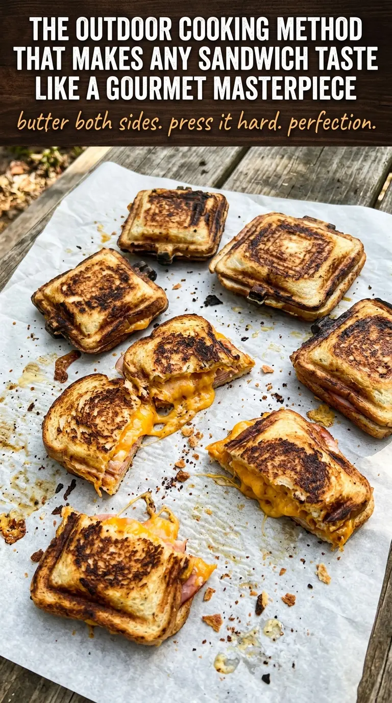Campfire Sandwich toasted melty grilled