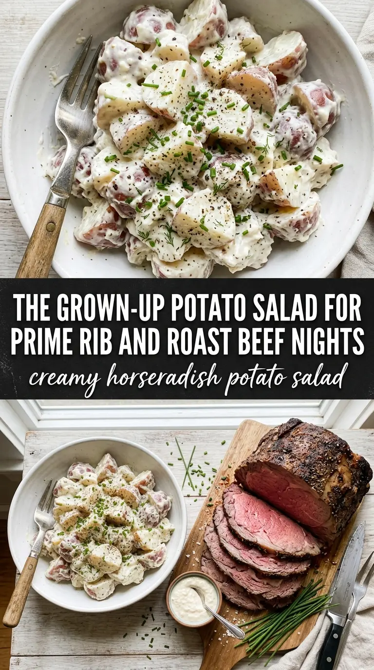 Creamy Horseradish Potato Salad tangy creamy