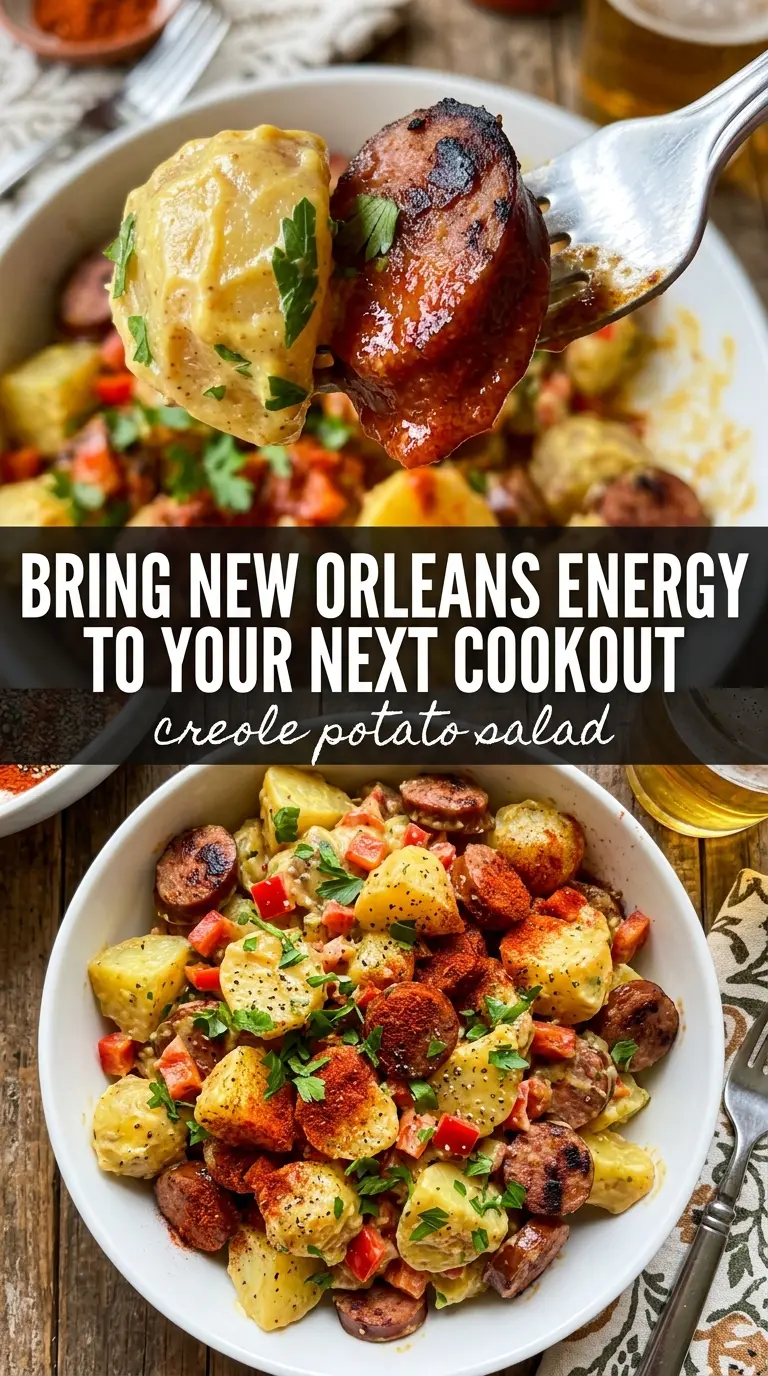 Creole Potato Salad spiced creamy colorful
