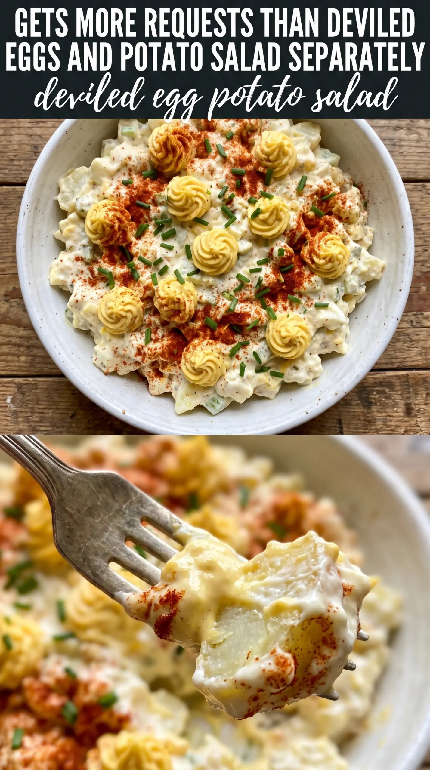 Deviled Egg Potato Salad creamy paprika
