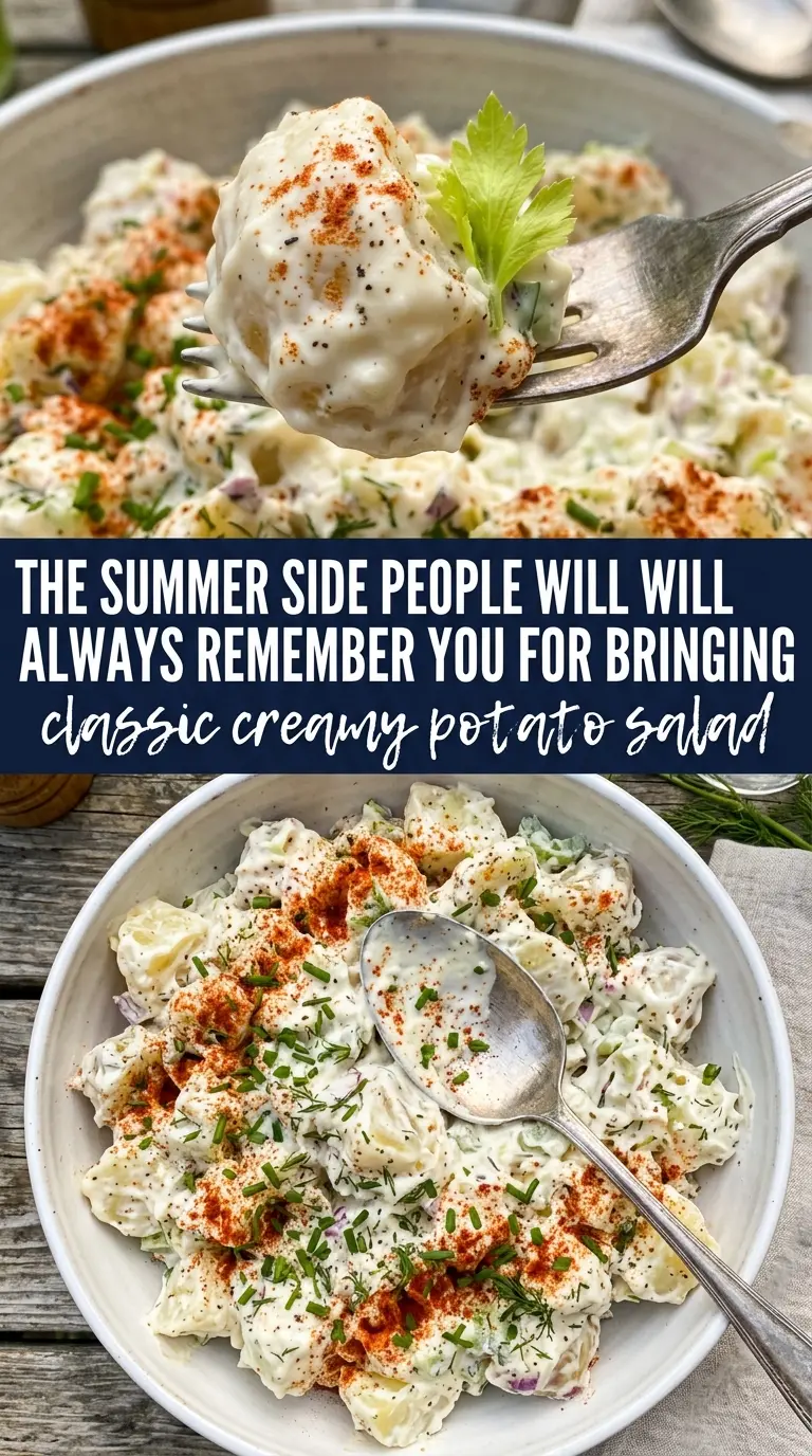 Creamy potato salad not watery