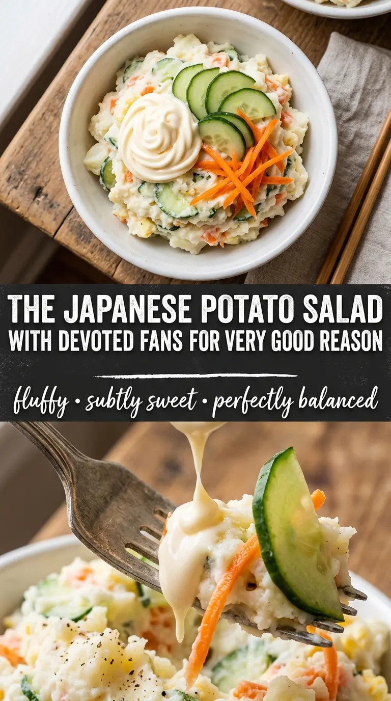 Japanese potato salad creamy cucumber carrot egg