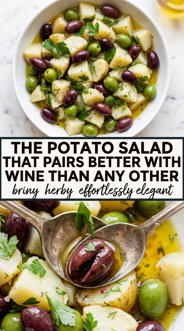 Olive Potato Salad Mediterranean briny feta