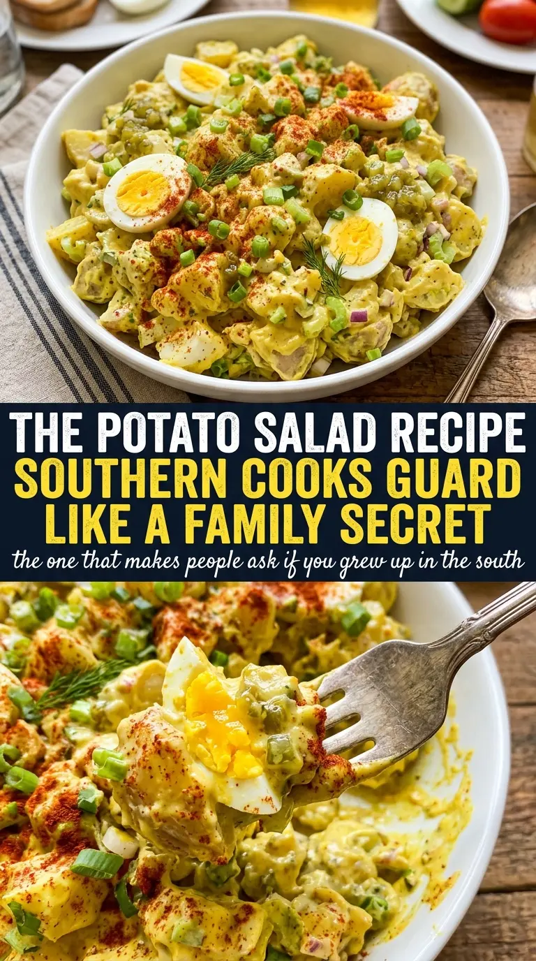 Creamy Southern potato salad boiled eggs