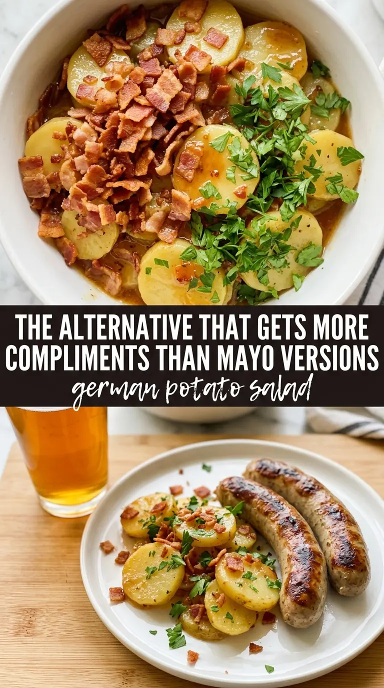 German potato salad warm tangy bacon