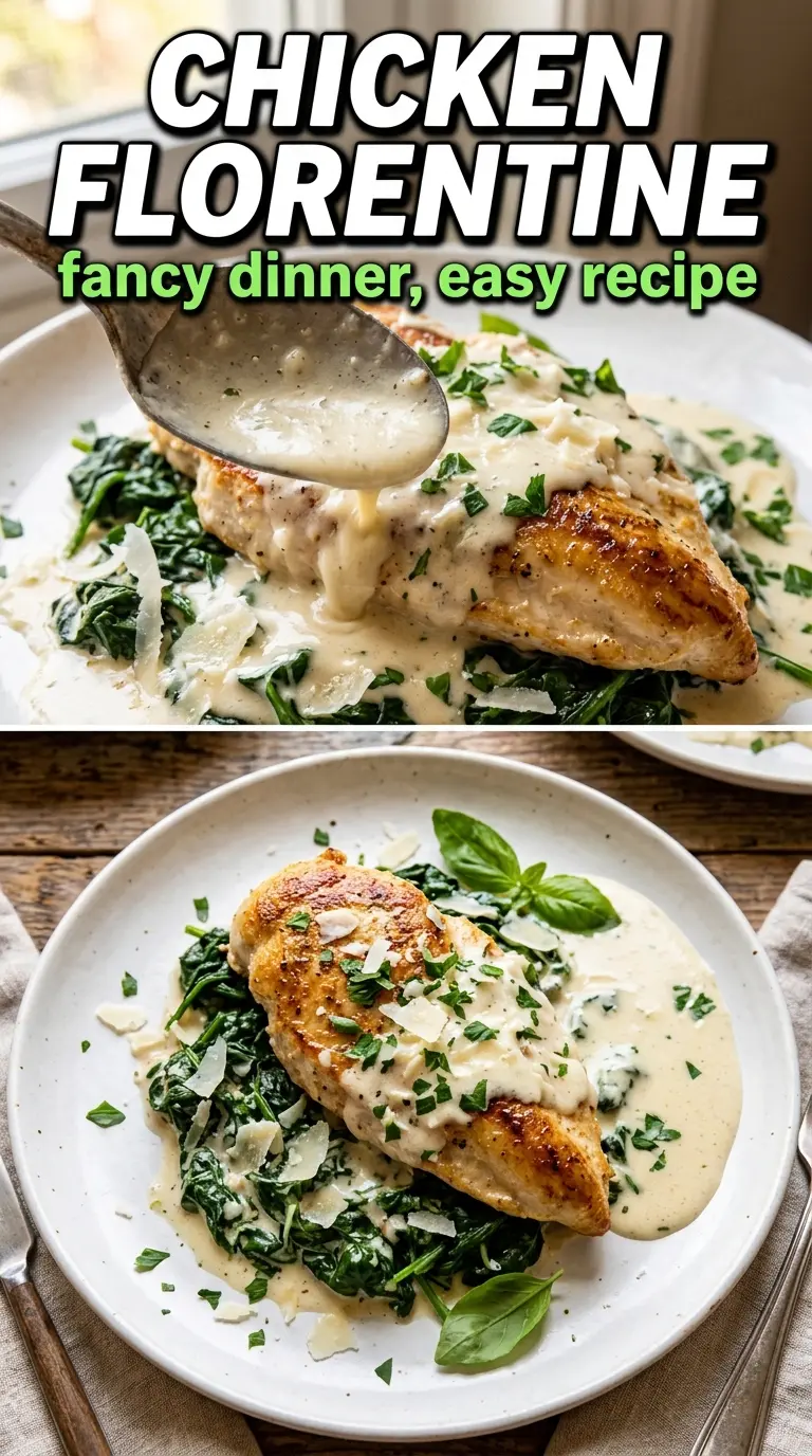 Chicken Florentine creamy spinach elegant