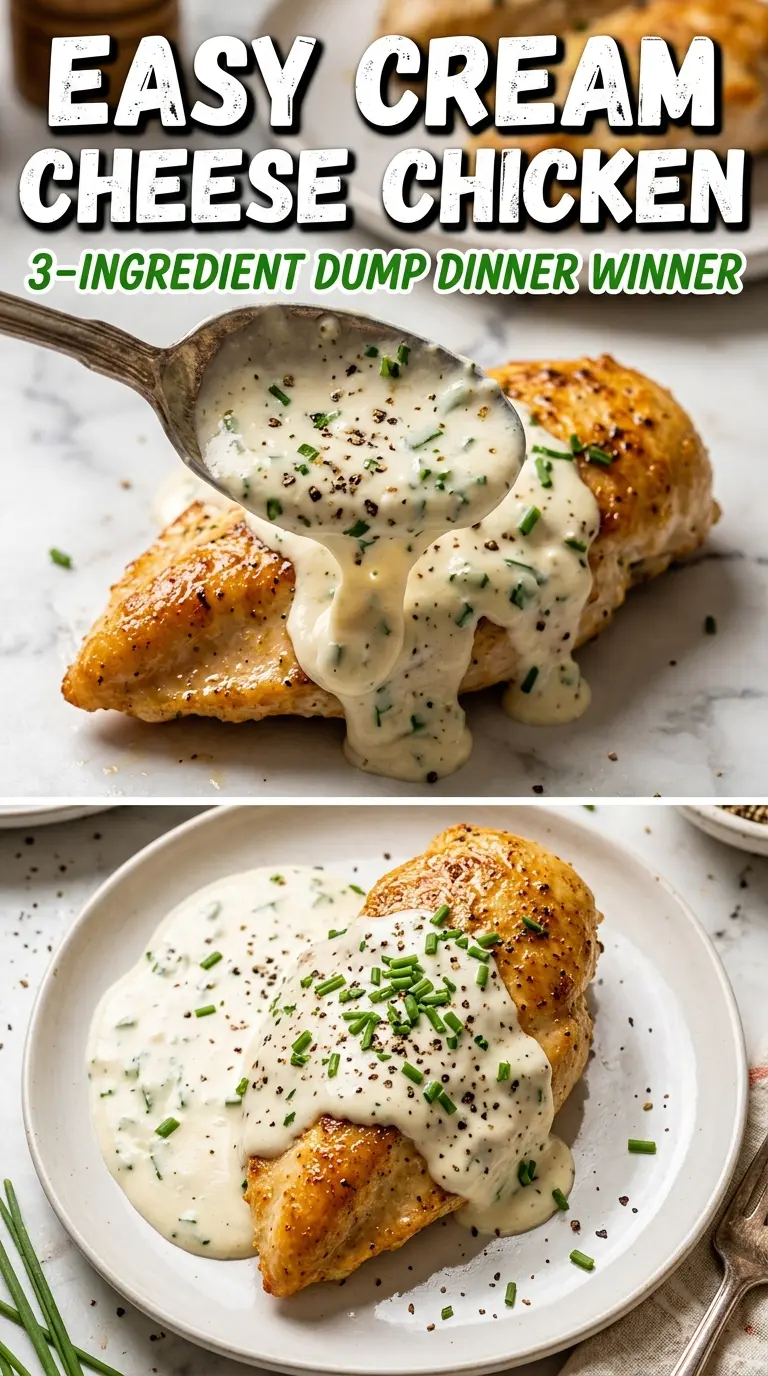 Easy Cream Cheese Chicken creamy tangy skillet