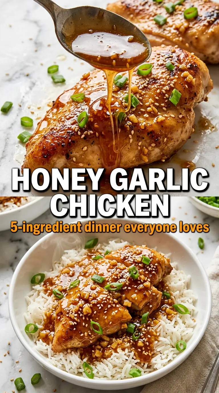 Honey Garlic Chicken sticky glazed skillet