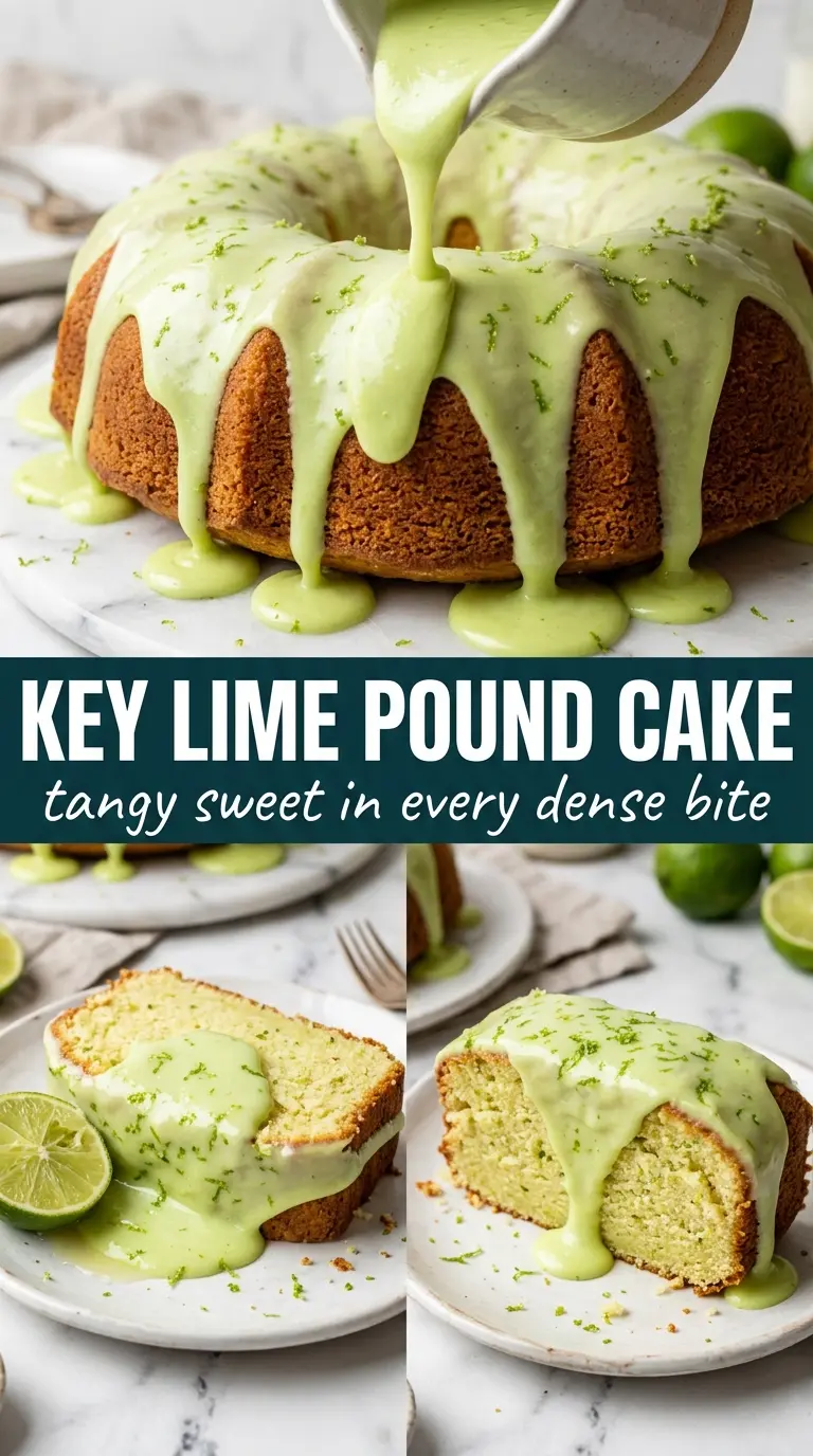 Key lime pound cake bright citrus, glazed Bundt, buttery crumb