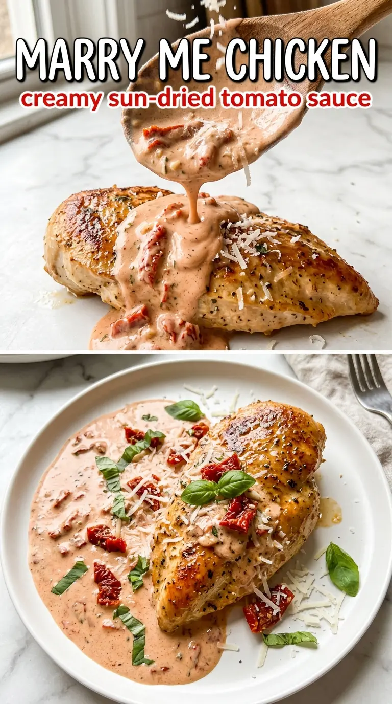 Marry Me Chicken creamy sun-dried tomato skillet